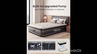 Best Queen Air Mattress for Guests & Camping | OhGeni Built-In Pump|