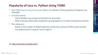 Popularity of Java vs  Python | Introduction to Java and Object-Oriented Programming