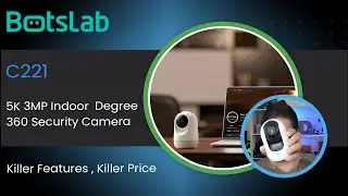 Botslab 5K 3MP Indoor 360 Degree Security Camera | Killer Features Killer Price