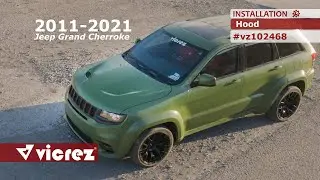 Step-by-Step Hood Installation: Vicrez VZ102468 for Jeep Grand Cherokee