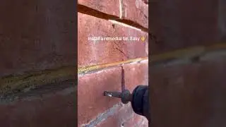 Remedial wall ties #satisfying #construction