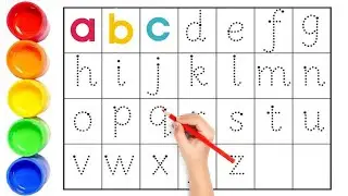 Small abc a to z for Kids | Learn Lowercase Letters Step by Step | Preschool English Learning