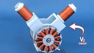 Making V2 ENGINE Using Magneta