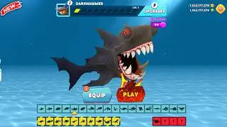 Hungry Shark - Darkhammer Shark Unlocked & Gameplay | Hungry Shark Evolution New Giant Shark 2025