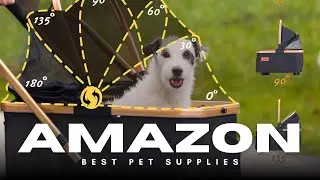 The Smoothest Ride! ☁️ Pet Stroller with 6 Shock Absorption Systems 🐈&zwj;⬛