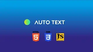 AUTO TEXT | HTML | CSS | JAVASCRIPT | LIVE PROJECT