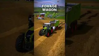 FORAGE WAGON VS BALER 🚜 | FS25 #farming #farmingsimulator25 #fy #fyp #shorts