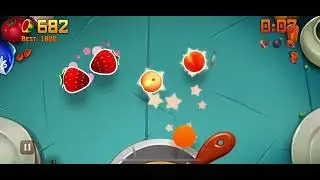 getting a 60 point bonus in fruit ninja