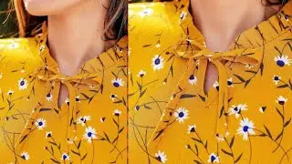 Latest frill collar neck design for kurti ।। Cutting & stitching step by step..