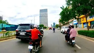 [4K] Cambodia - driving tour PHNOM PENH city, CAMBODIA Drive on the street 2021
