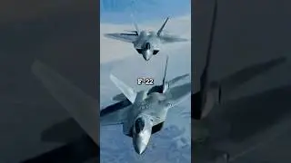 Two F22 Raptors Intercept a Russian Bomber