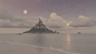 Moonlit Castle Island | Relaxing Ambient Music