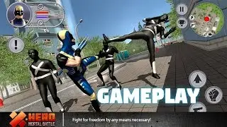 X-Hero Mortal Battle - Let's Play Gameplay Android Review - Fun Action Apps