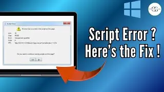 Fix Script Error &ndash; &ldquo;An Error Has Occurred in This Page&rdquo; (2025 Easy Fix)