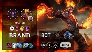 Brand Bot vs Aphelios - KR Master Patch 10.21