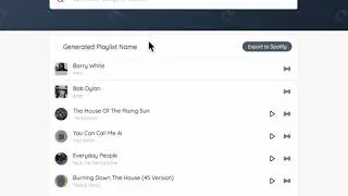 Spotify Playlist Generator