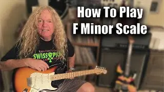 How to play F Minor Scale learn Guitar Free Lessons