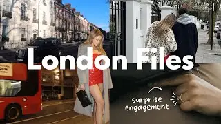 LONDON VLOG 🇬🇧💂🏻‍♀️💍 | surprise engagement!!! shopping + food, meet Josh’s family…