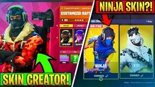 NEW SECRET SKINS AND CUSTOM SKIN CREATOR IN FORTNITE! (NINJA, DR DISRESPECT, KSI FORTNITE SKINS)