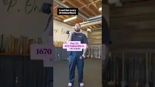 Day 22: 1 curl for every 10 subscribers. #challenge  #biceps #bicepsworkout #bicepcurl #curls