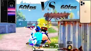 Sony Xperia 5 60fps VS iphone 11 pro 60fps 🤯 in pubg mobile #pubg #pubgmobile #argamingpubg