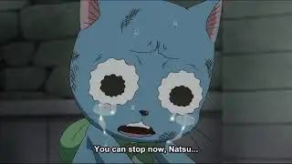 Happy cries as he heard Natsu wanting to beat Zeref 😢