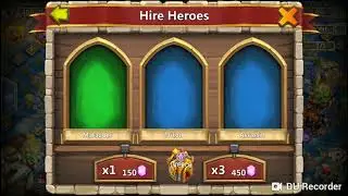 Castle Clash Gem Rolling session for new hero COMMODORA
