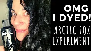 OMG I DYED! | Arctic Fox Experiment | Curly Girl Hair Dye