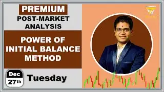 Initial Balance Method | Nifty & Banknifty Post-Market Analysis for 27 DEC 2022 by Tradeasy with RD