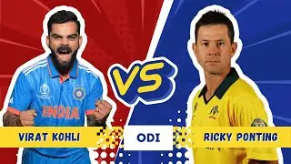 Virat Kohli vs Ricky Ponting ODI Career Comparison #cricket #comparison #ipl #viratkohli #ponting
