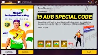 15 AUGUST SPECIAL REDEEM CODE 🤩🔥 | FREE FIRE REDEEM CODE 15 AUGUST TODAY