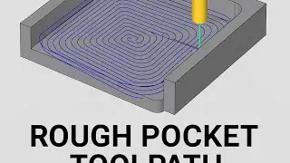 Mastercam Rough Pocket Toolpath | 3D Machining Tutorial for Beginners