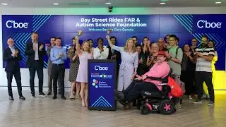 Cboe Canada Rings the Bell in Support of the Autism Science Foundation