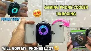 Will Now iPhone8 Lag in PUBG? Unboxing Gaming Phone Cooler😍 iPhone8 PUBG Test🔥