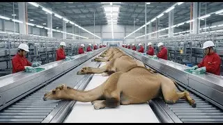 Inside the Camel Leather Factory – Million-Dollar Products Are Made from Camel Skin (Full Process)