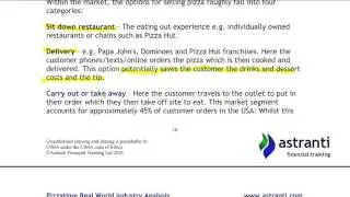CIMA Management Case Study - February 2016 - Industry Analysis sample - Pizzatime