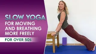 slow yoga stretch