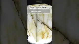Translucent stone backlit onyx for interior decoration.#backlitonyx #translucentstone #fauxalabaster