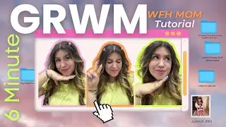 7 Makeup Products in 6 minutes: WFH Mom Edition (beginner Friendly tutorial) l FT Vibes GRWM #makeup