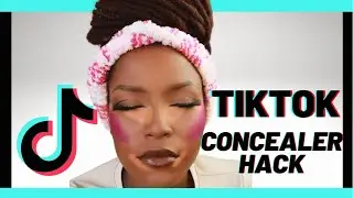 Trying out the VIRAL TIKTOK Concealer/Foundation 'HACK'| SHANICE JUMA