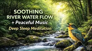 Peaceful Mountain River Sounds + Gentle Ambient Music &ndash; Sleep & Relaxation