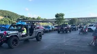 Jeep parade at jeep branson 2025