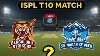 live Bengaluru strikers vs SrinagarKeVeer| Nadeem is live #isplt10live #cricket #ispl