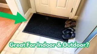 Smiry Front #DoorMat Outside Entrance, Heavy Duty Natural Rubber Mat, Sturdy #floormat #cleanhome
