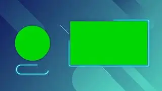 Youtube End Screen Template.  Green screen. Free Download