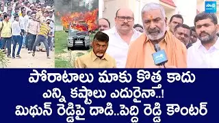 Peddireddy Ramachandra Reddy Counter To Chandrababu |  TDP Attack On MP Mithun Reddy @SakshiTVLIVE