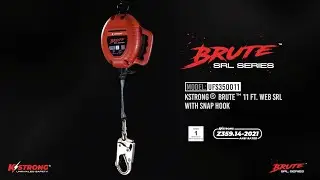 KStrong&reg; BRUTE&trade; 11 ft. Web SRL with Snap Hook. Includes installation carabiner (ANSI). - UFS350011