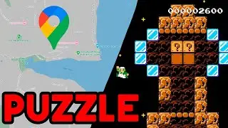 Necesitas GOOGLE MAPS para resolver este PUZZLE [Super Mario Maker 2]
