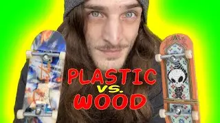 PLASTIC Tech Deck VS. WOOD Tech Deck