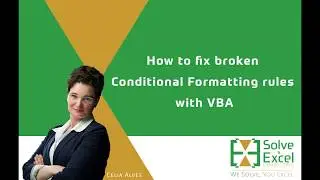 Как исправить нарушенные правила условного форматирования с помощью VBA